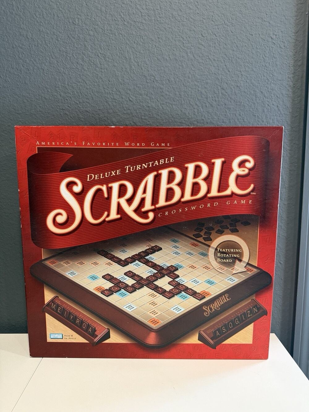 Scrabble 2001 Deluxe Turntable Board Game - Complete - Great Condition